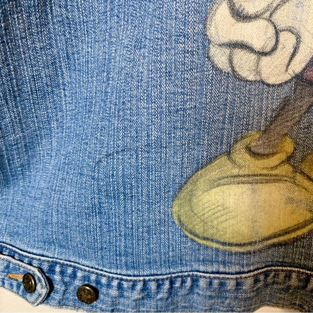 Vintage 90’s Y2K Disney Store Mickey Mouse Denim Jean Jacket Blue Size Medium - Picture 12 of 16